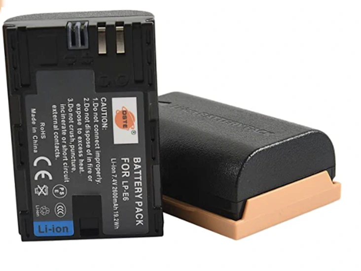 Canon batteries lp-e6n x 2