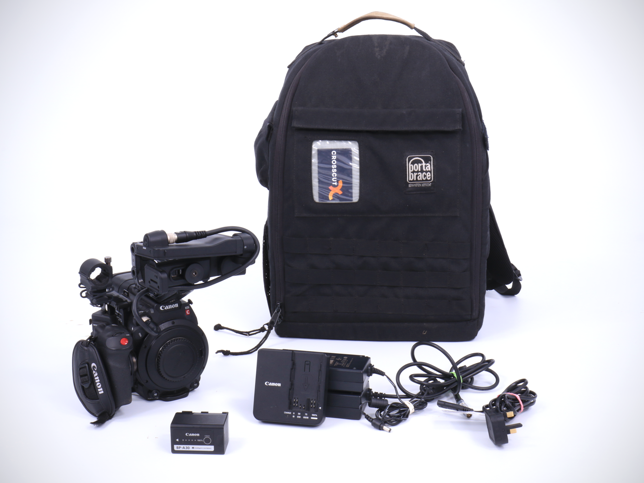 Canon c200 4k camera with portabrace rucksack