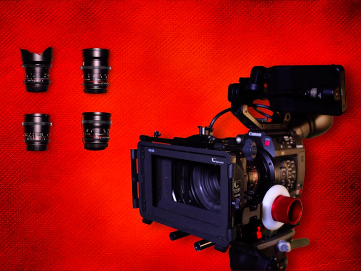 Canon c200 cinema kit & 4x samyang cinema lenses