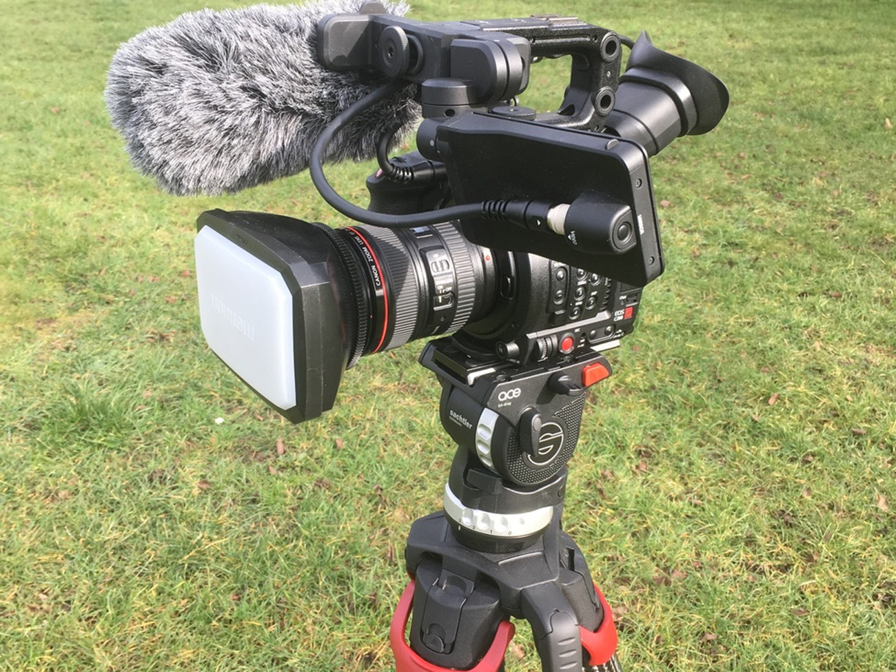 Canon c200 shooting kit with satchler flowtech 75 tripod