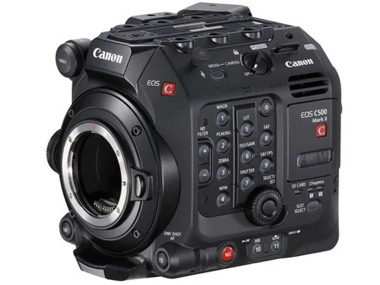 Canon c500 mk2 with zacuto shoulder rig and accessories. 