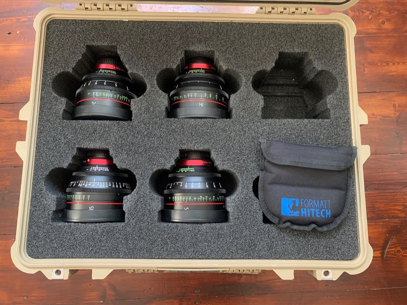 Canon cne cine lens set of 4 