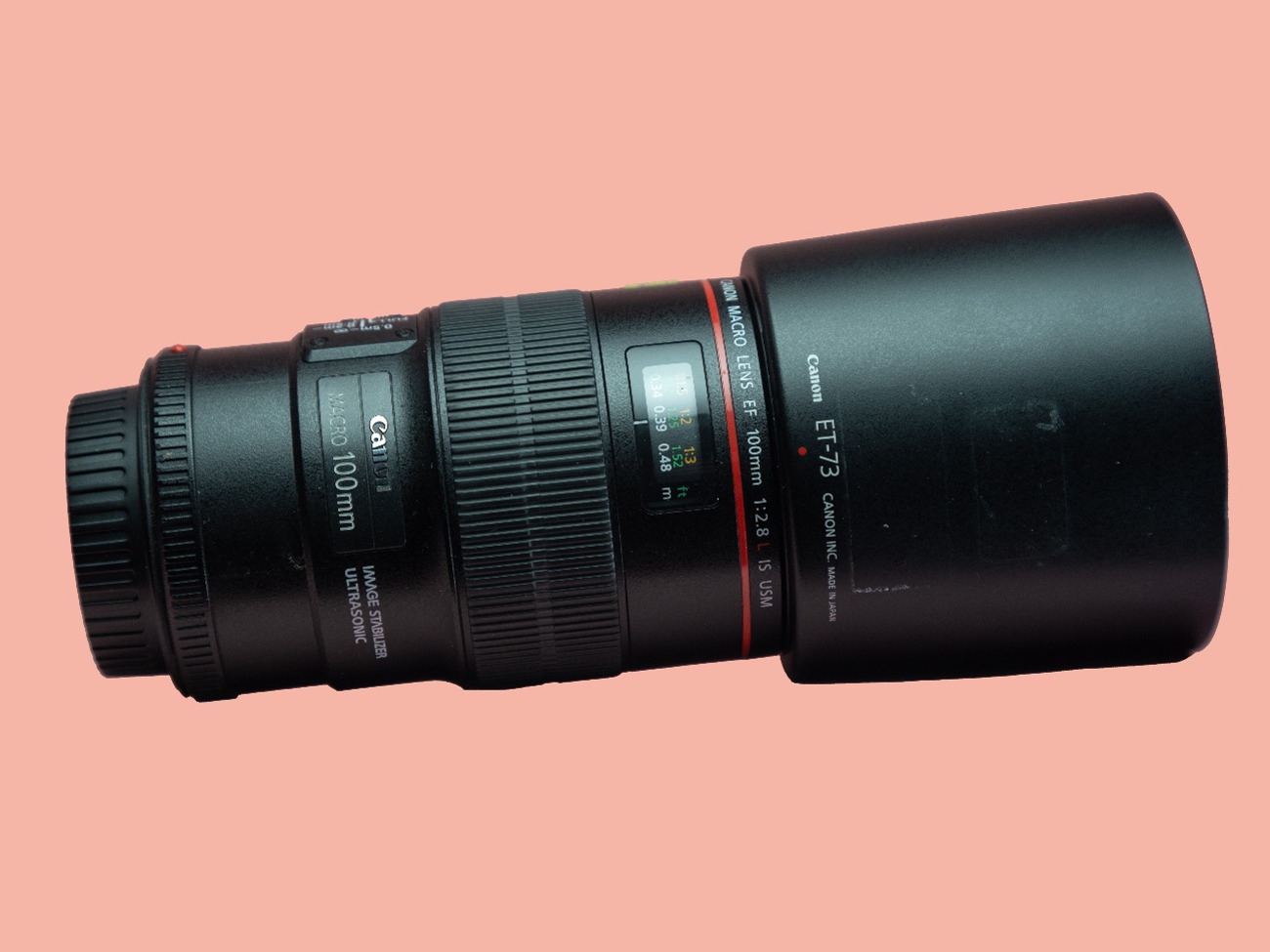 Canon ef 100mm f/2.8l is usm autofocus macro lens