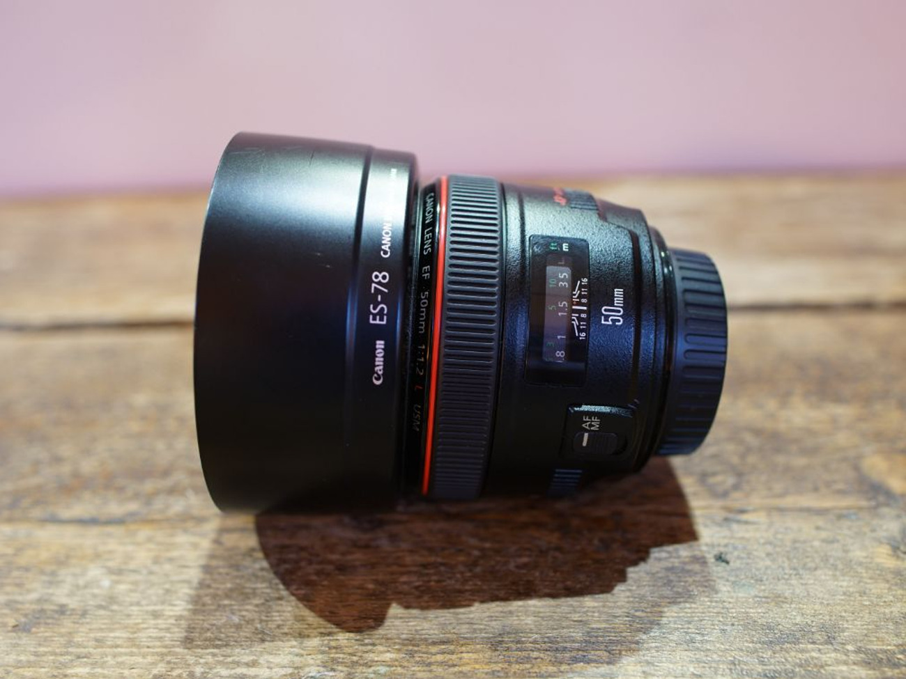 Canon ef 50mm f1.2 lens