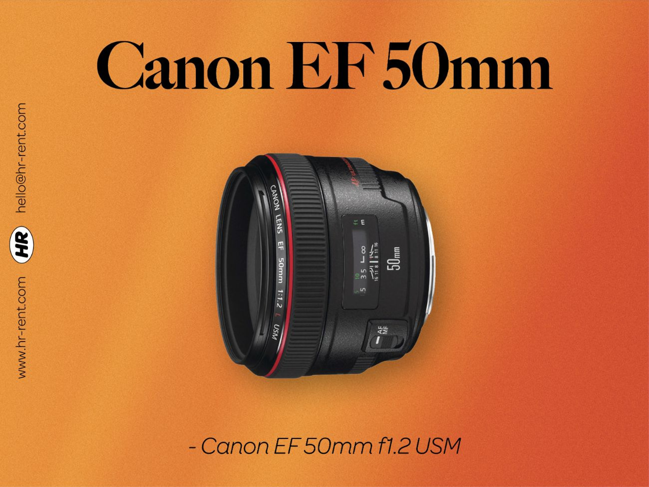 Canon ef 50mm f1.2 usm (canon 50 1.2 lens)