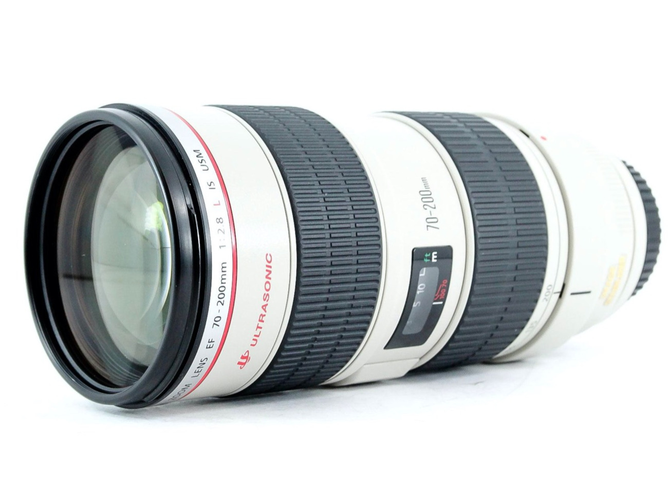 Canon ef 70-200 mm f/2.8l is usm (full frame) lens + lens case