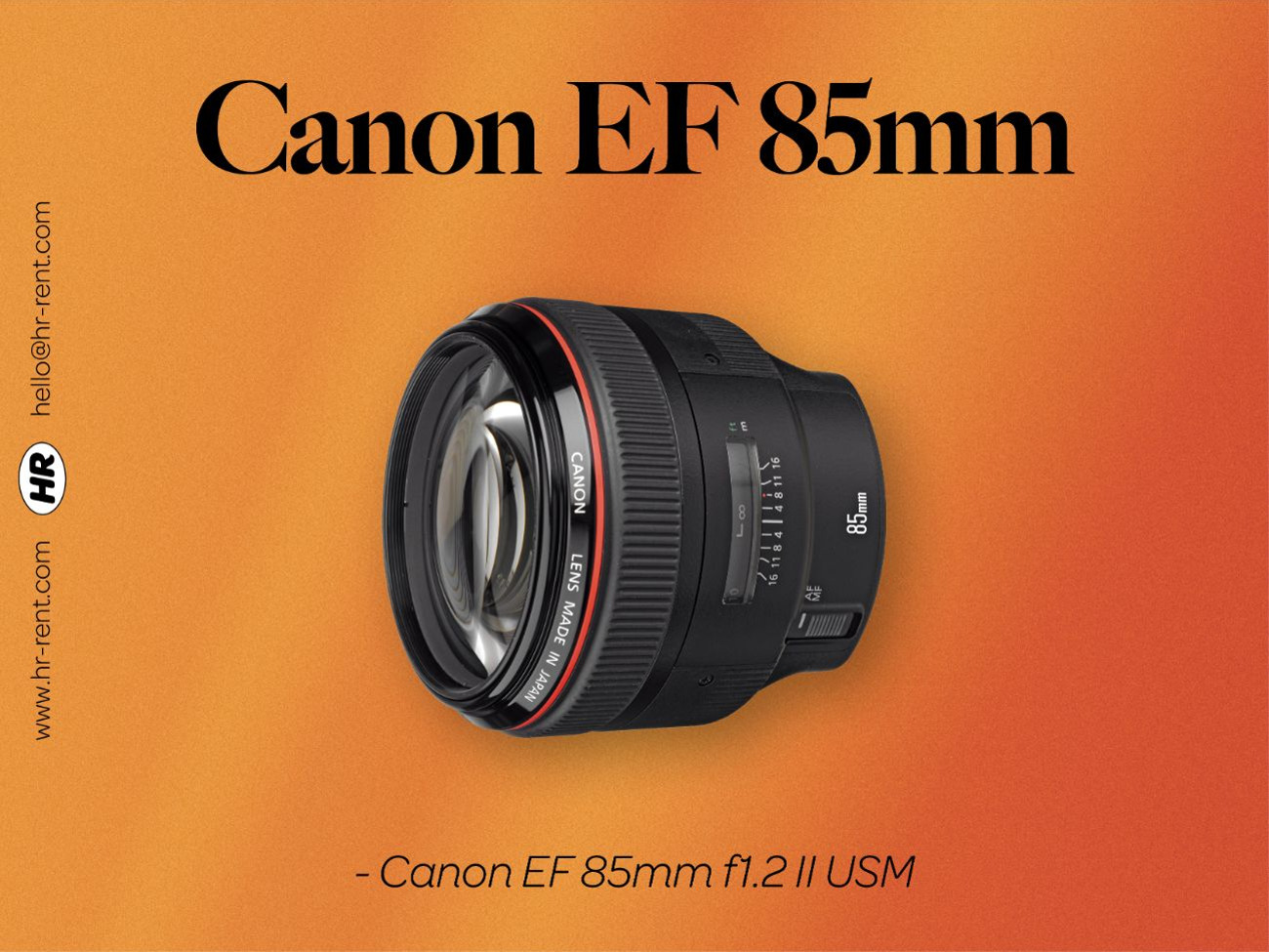 Canon ef 85mm f1.2 usm ii (canon 85mm 1.2 lens)