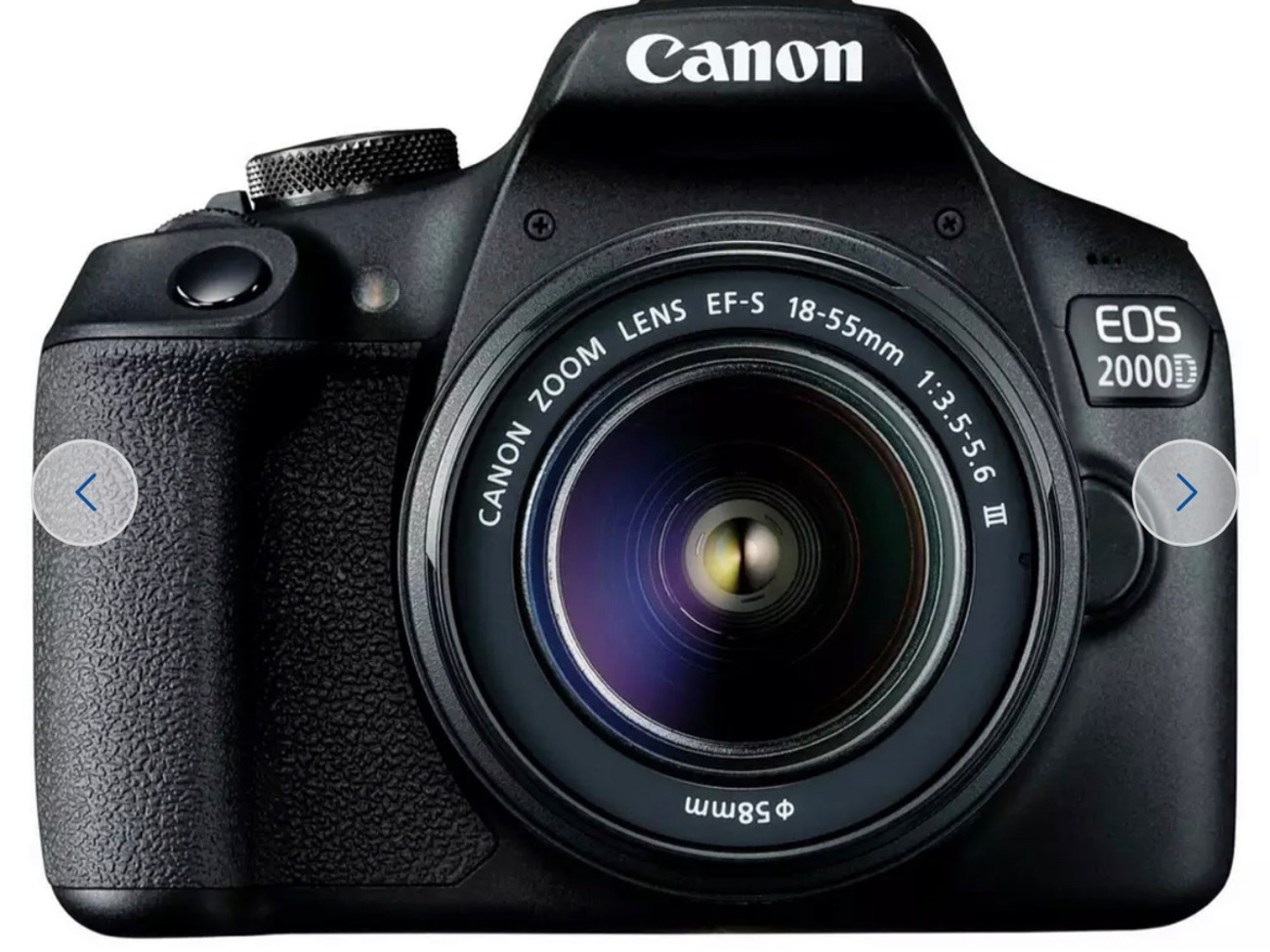 Canon eos 2000d dslr camera