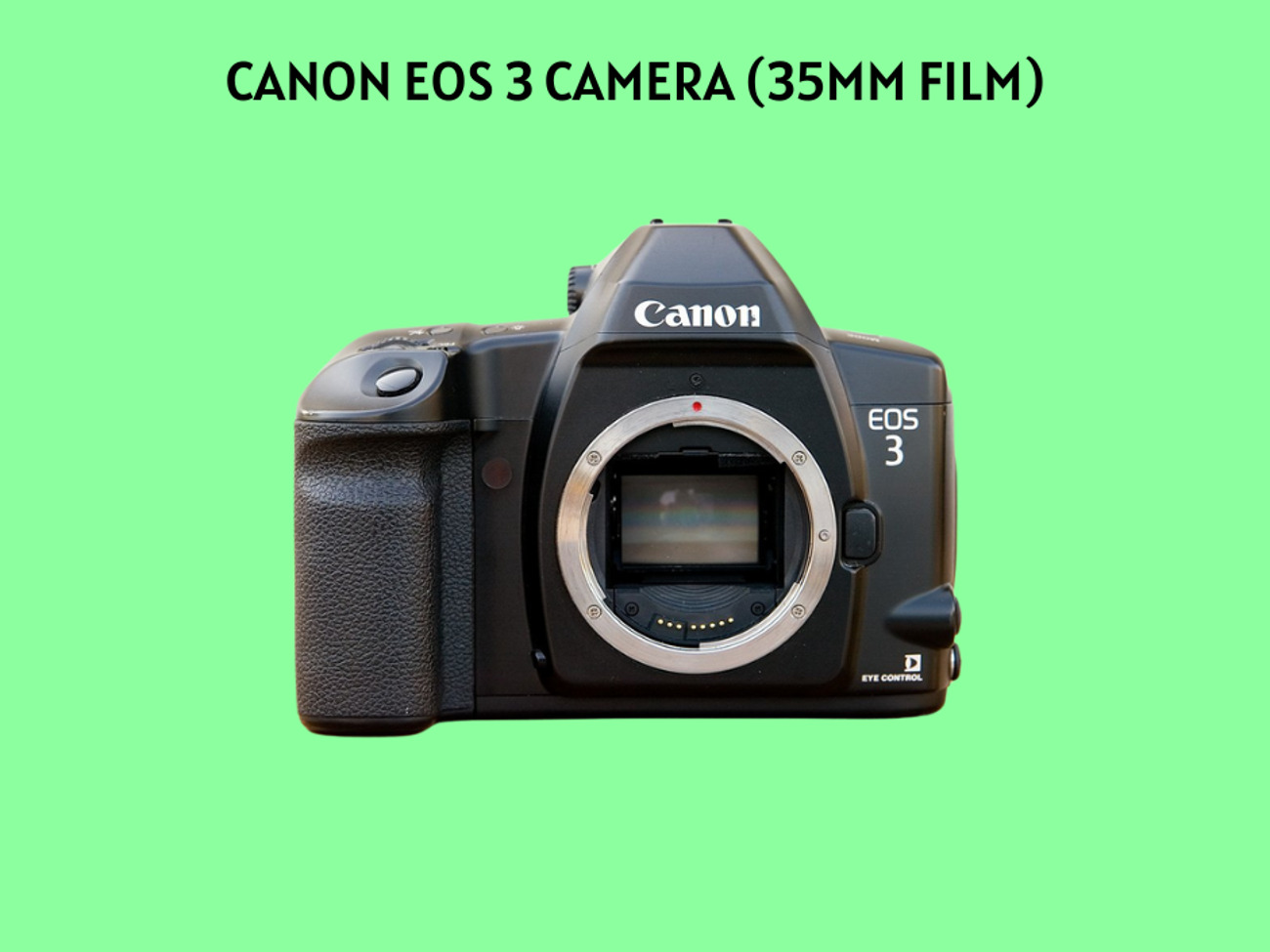 Canon eos 3 camera (35mm analog film)
