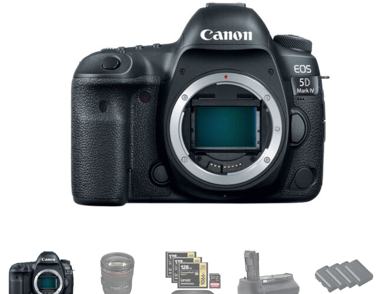 Canon eos 5d mark iv w/canon c-log + 24-70 lens package