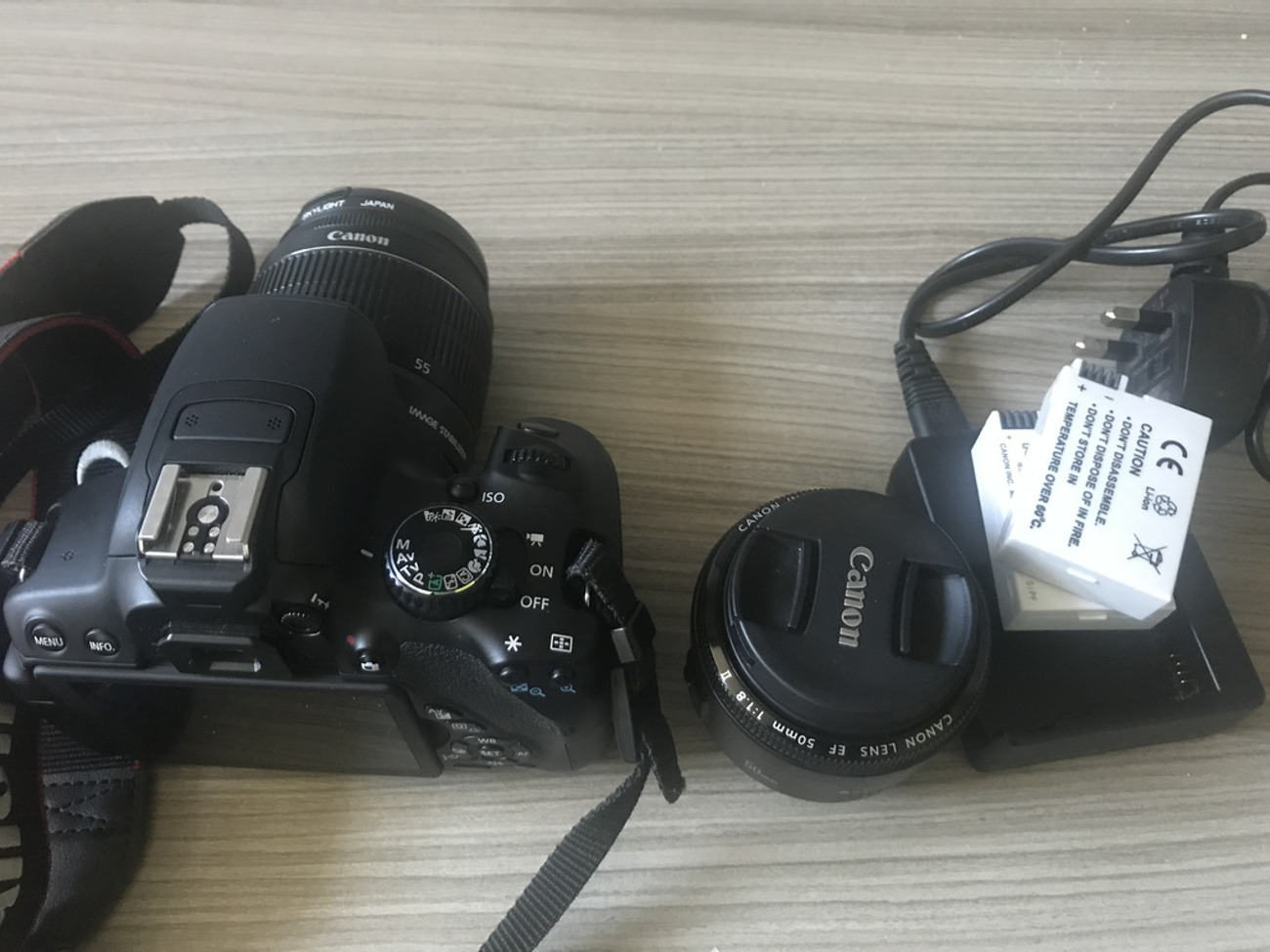 Canon eos 650d camera plus 50mm lens