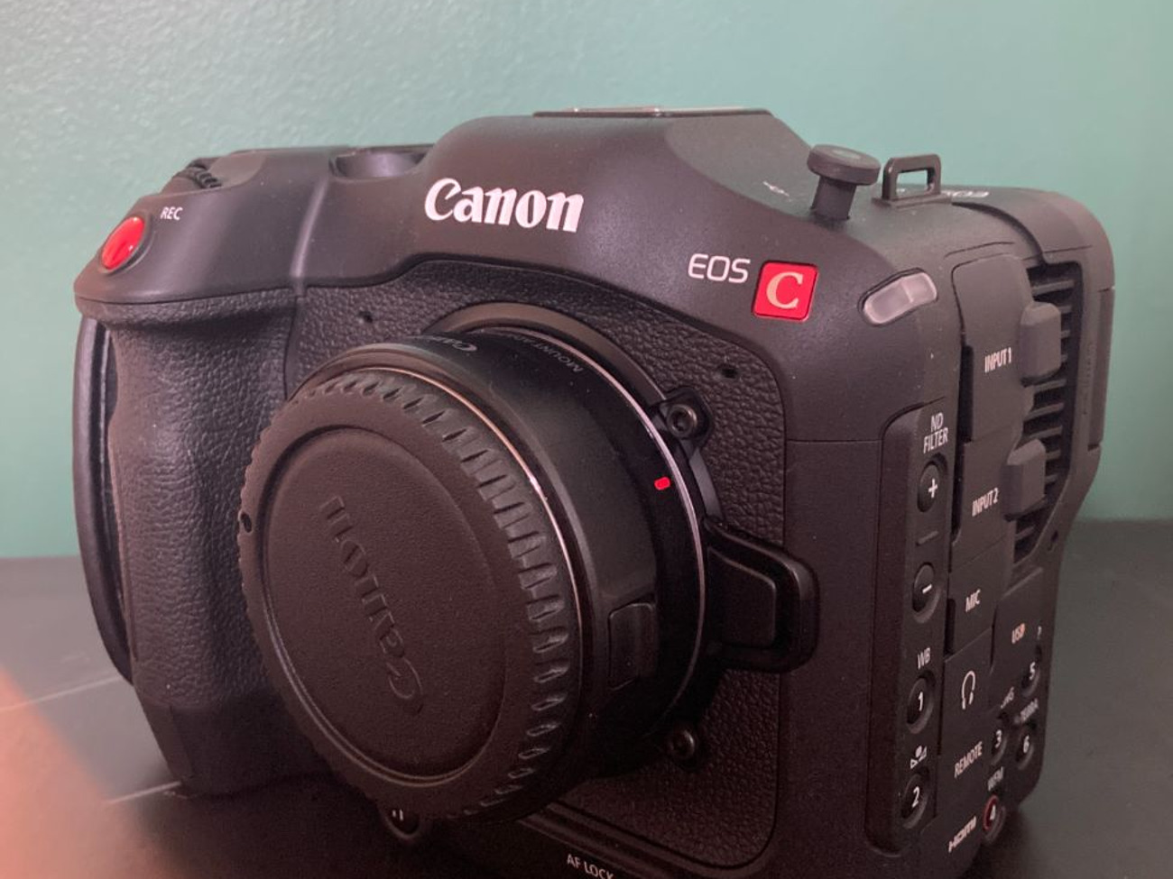 Canon eos c70 + ef adapter