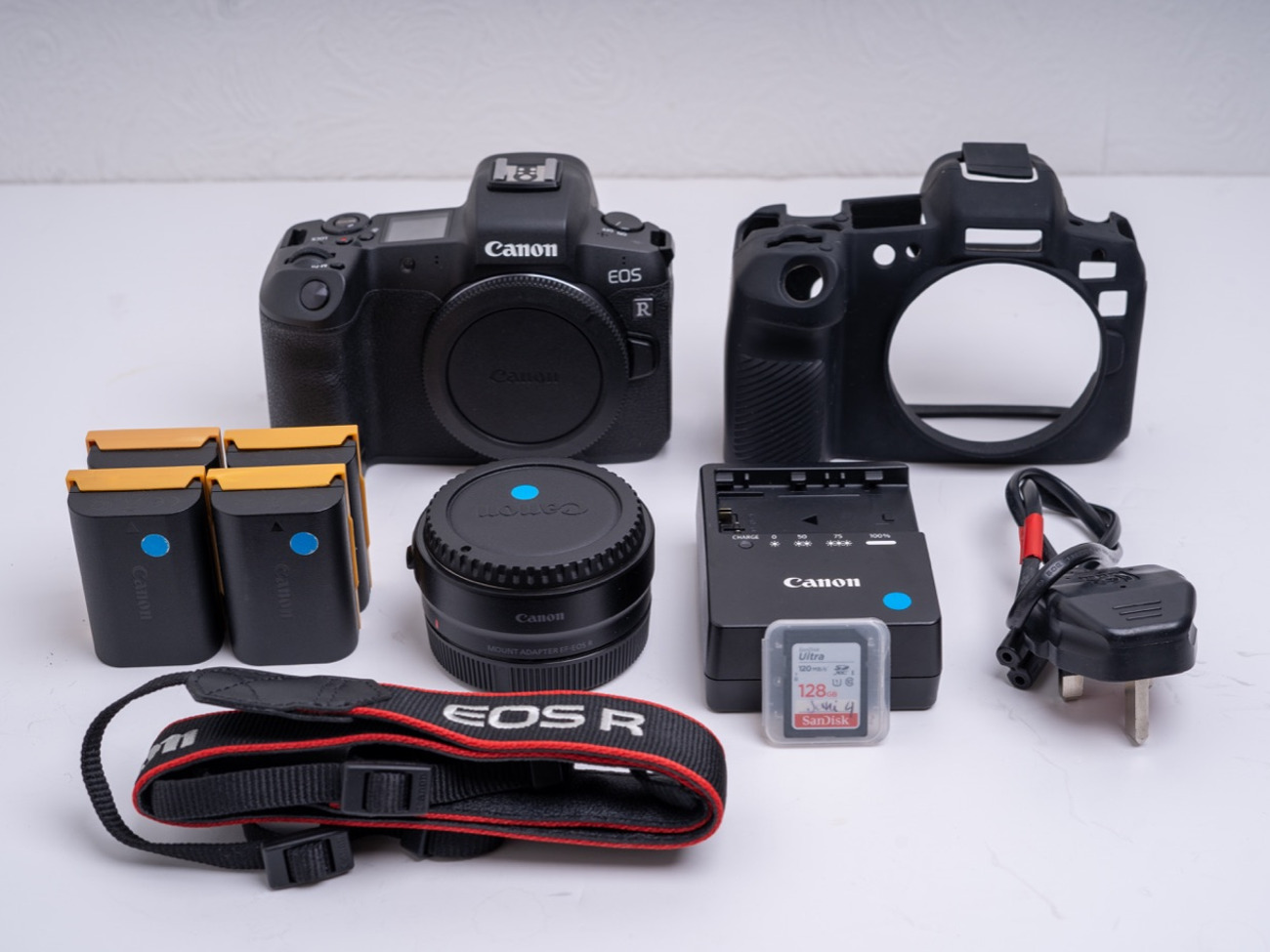 Canon eos r + canon rf-ef mount + canon rf 50mm f/1.8