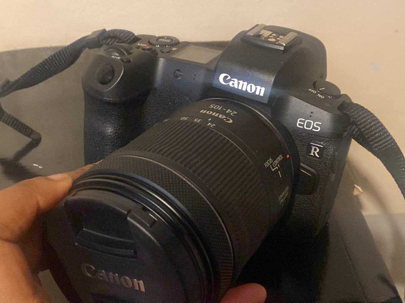 Canon eos r with 24-105mm lens 