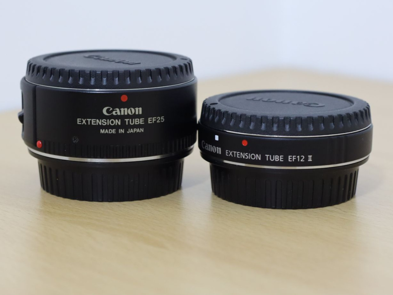 Canon extension tube set ef12 ii and ef25 for macro photography
