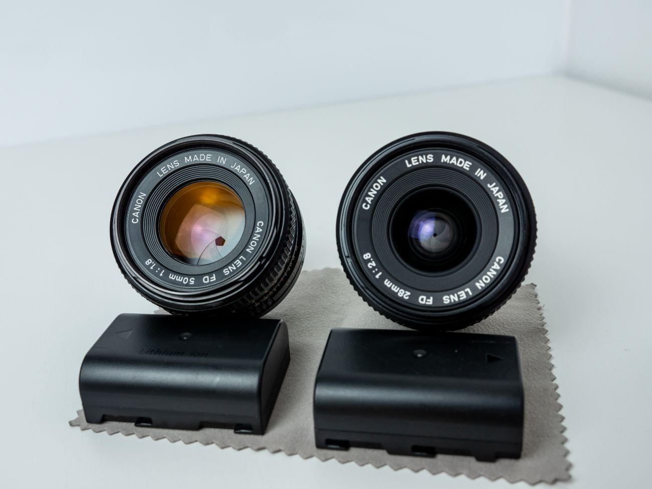 Canon fd 28mm & 50mm lens