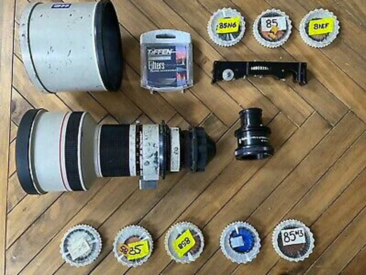 Canon fd 300mm f2.8 pl mount doubler - focus and iris gear