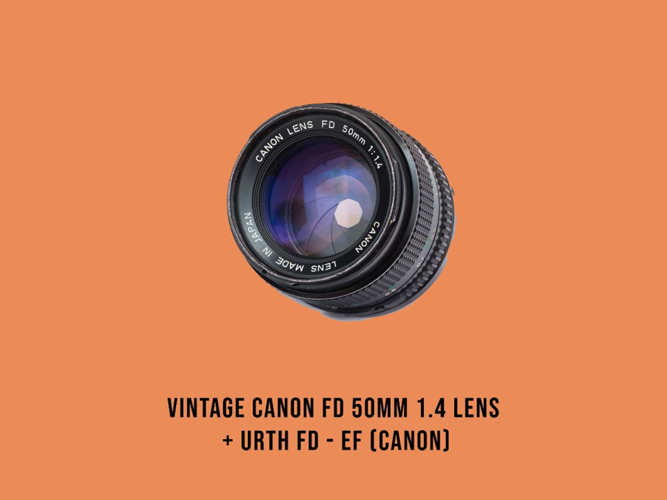Canon fd 50mm 1.4 + urth fd - ef convert (canon)