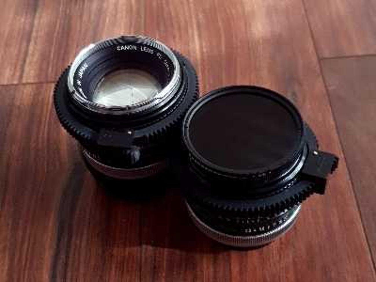 Canon fd 50mm f1.4 & 28mm f2.8 (sony adapter and v.nd)
