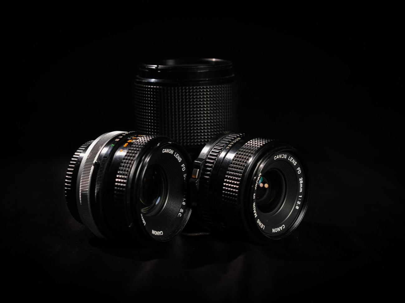 Canon fd lens set - 28mm, 50mm, 135mm
