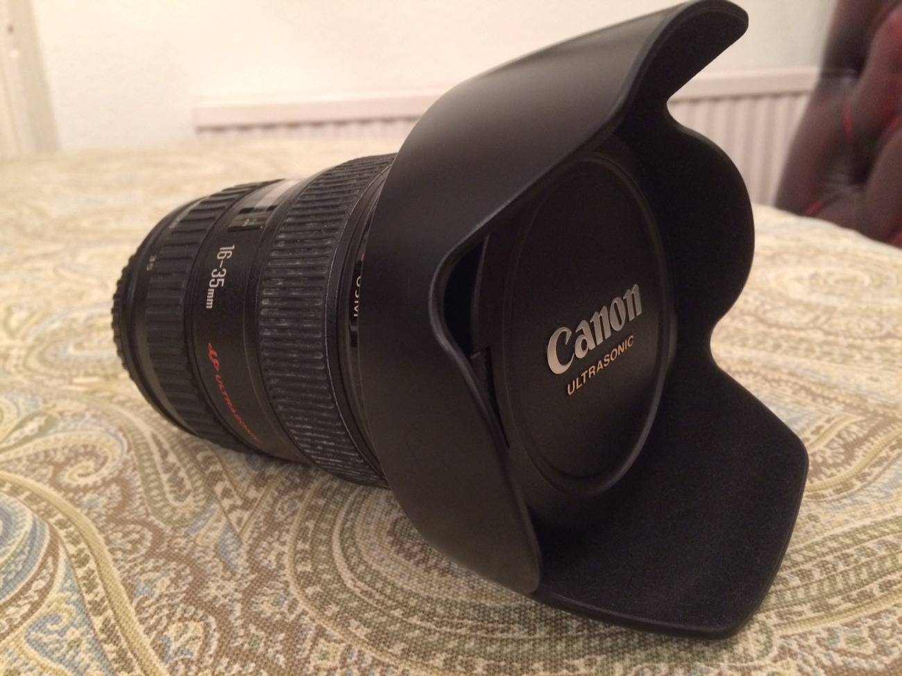 Canon lens 16-35 f2.8 with variable nd filter