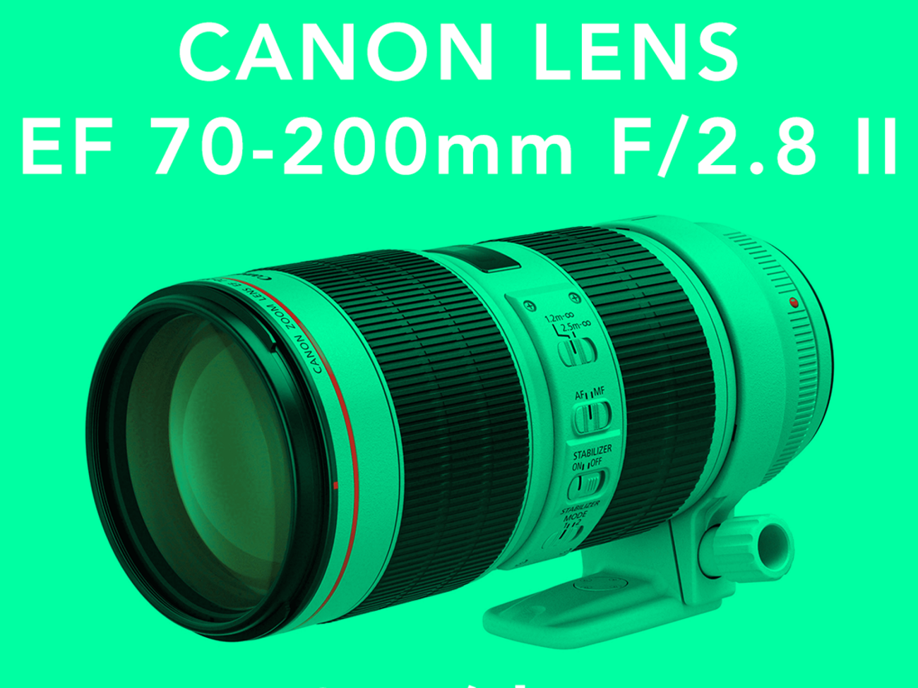 Canon lens ef 70-200 f/2.8 ii