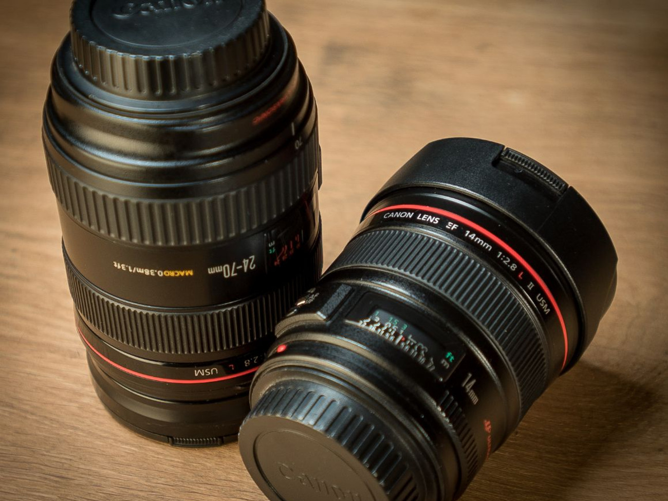 Canon lens set - wide angle & zoom