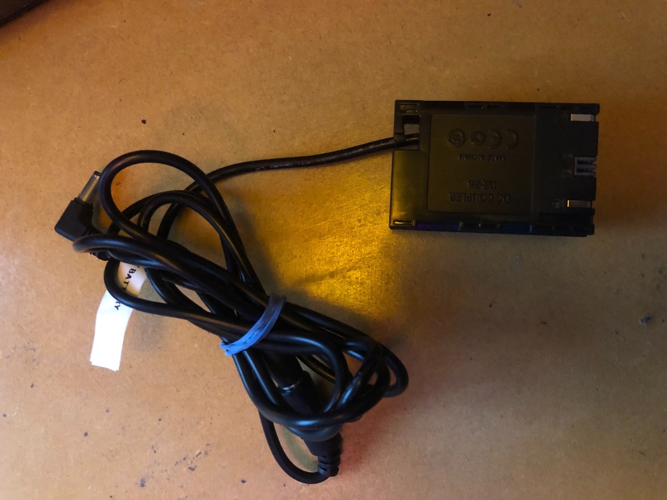 Canon lp6 dummy battery with cable for bmpcc 4k