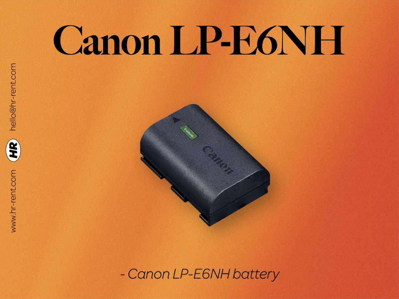 Canon lp-e6nh battery
