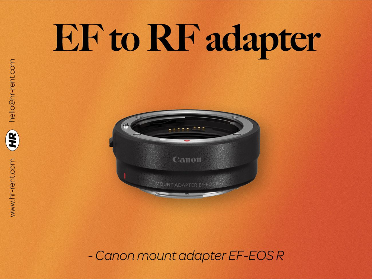 Canon mount adapter ef-eos r (canon ef-rf adapter)