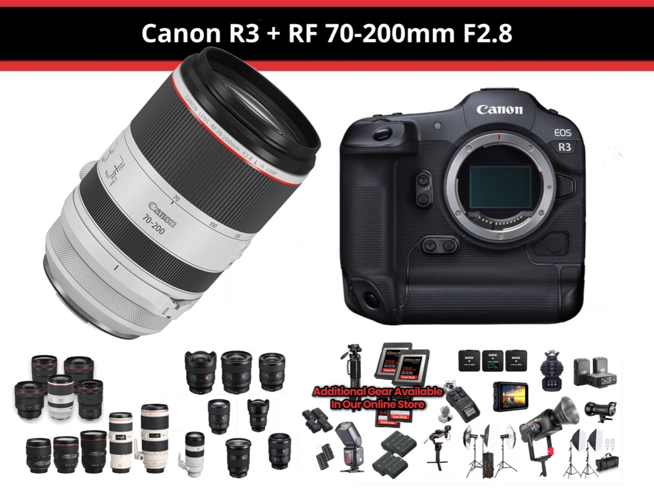 Canon r3 + rf 70-200mm f2.8