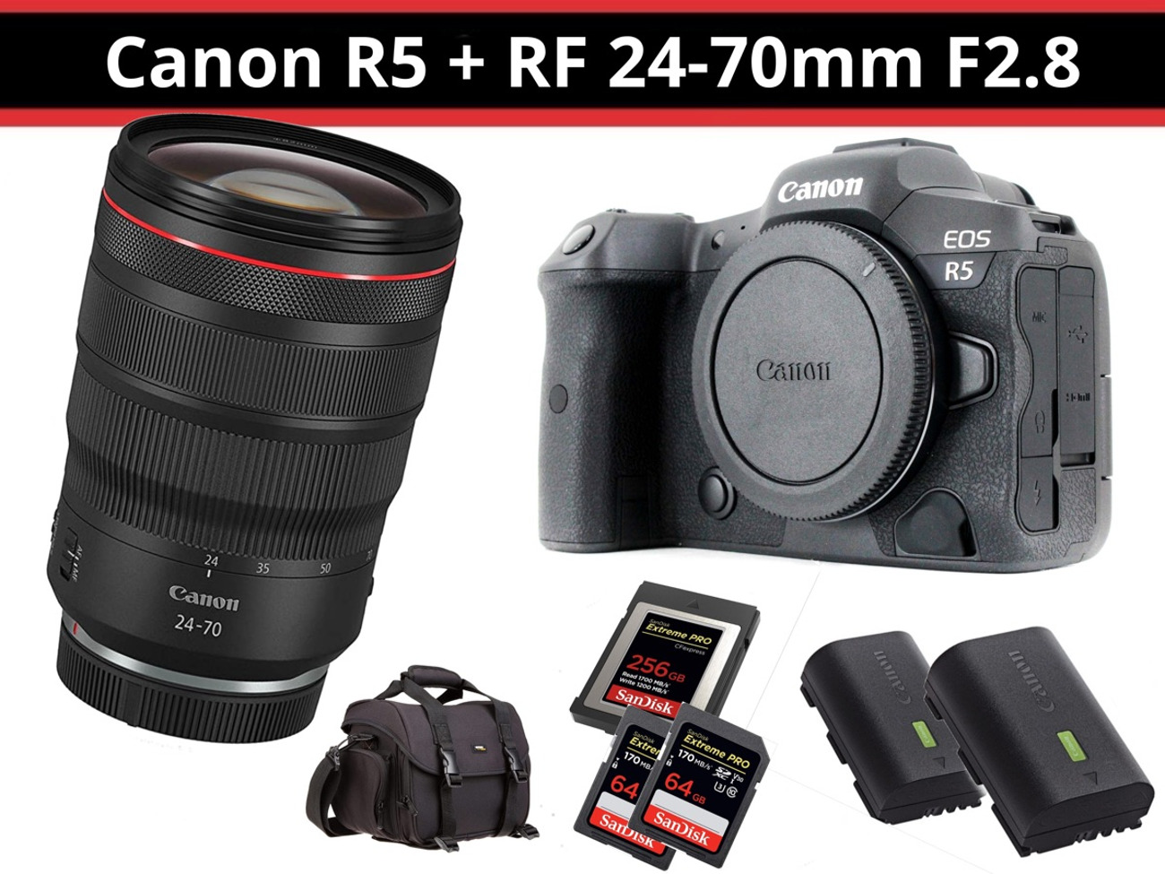 Canon r5 + rf 24-70mm 