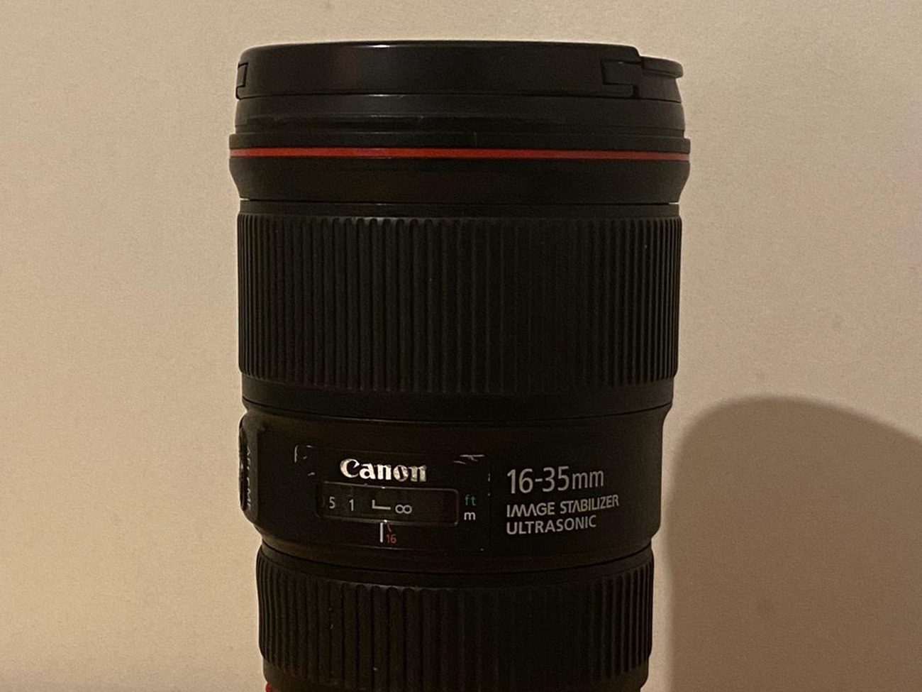 Canon r5 +ef mount adaptor +16-35mm f4 lens 