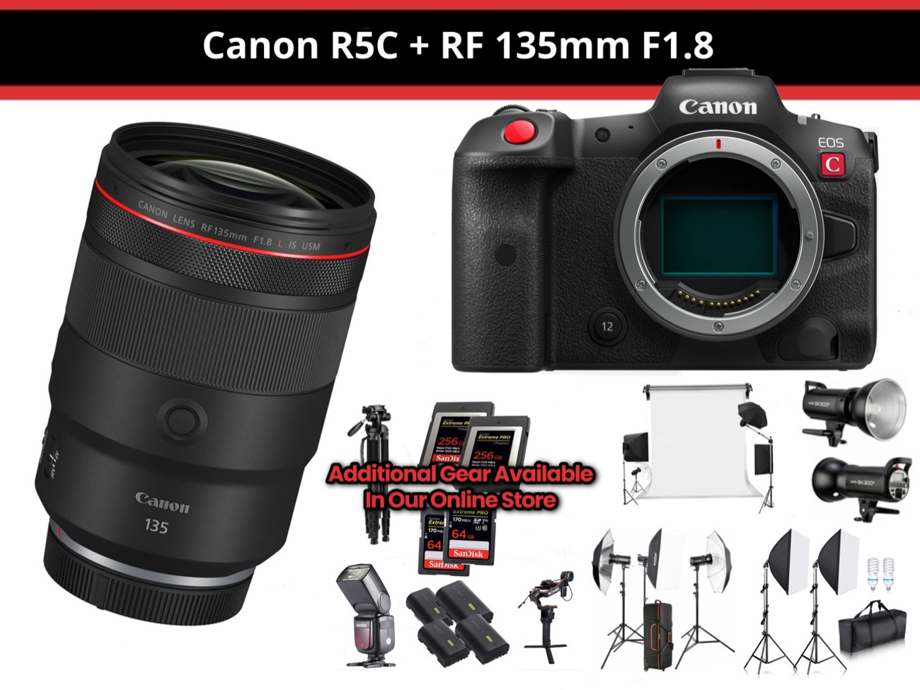 Canon r5c + rf 135mm f1.8