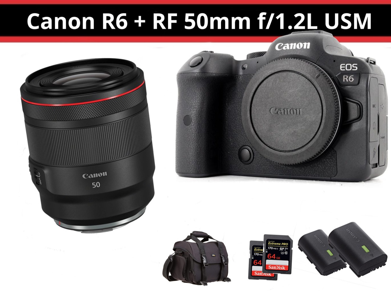Canon r6 + rf 50mm f1.2 - delivery 