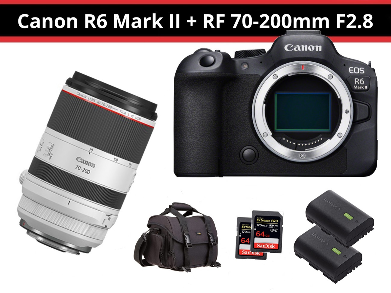 Canon r6 mark ii + 70-200mm f2.8