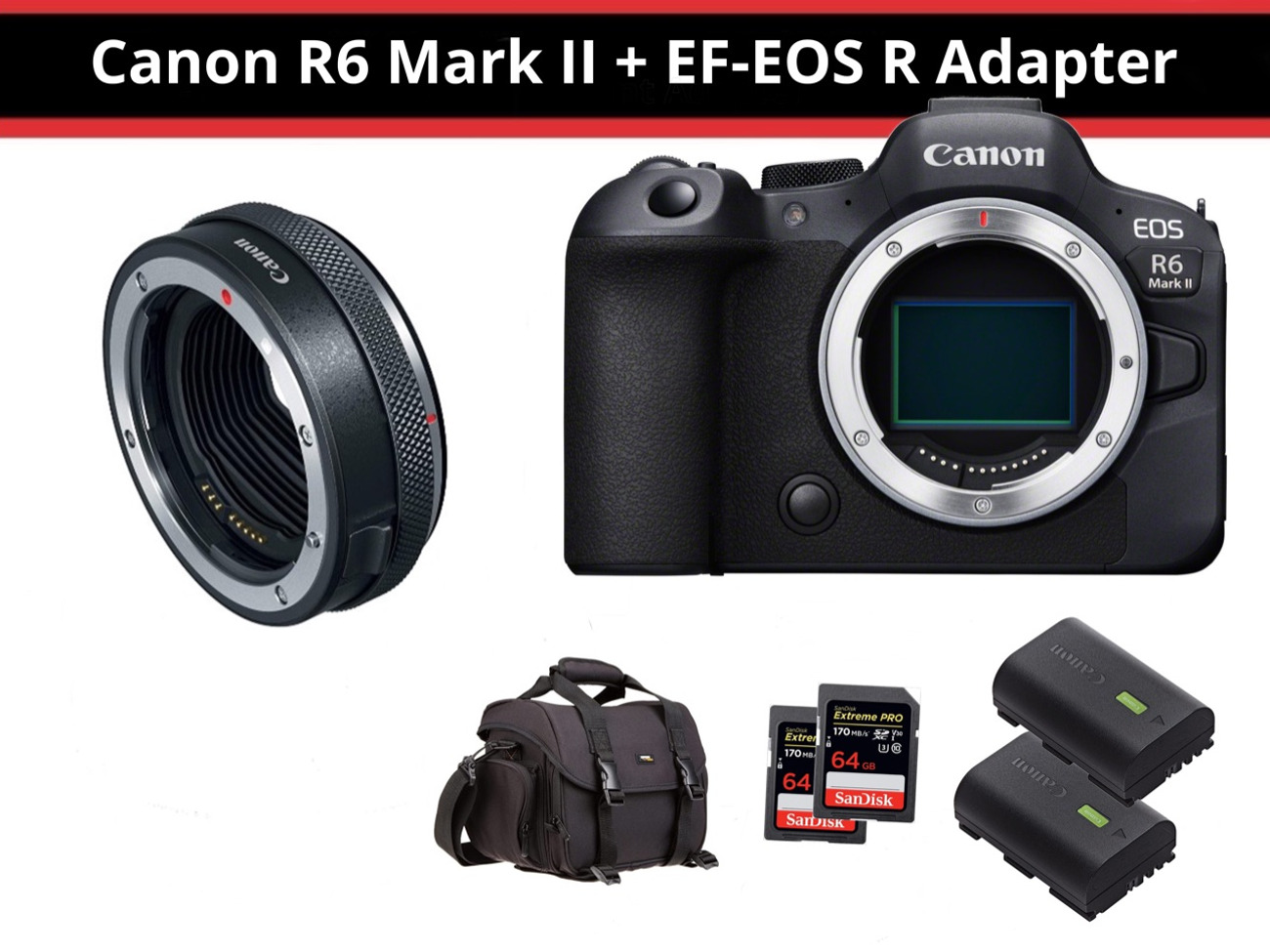 Canon r6 mark ii + ef-r adapter