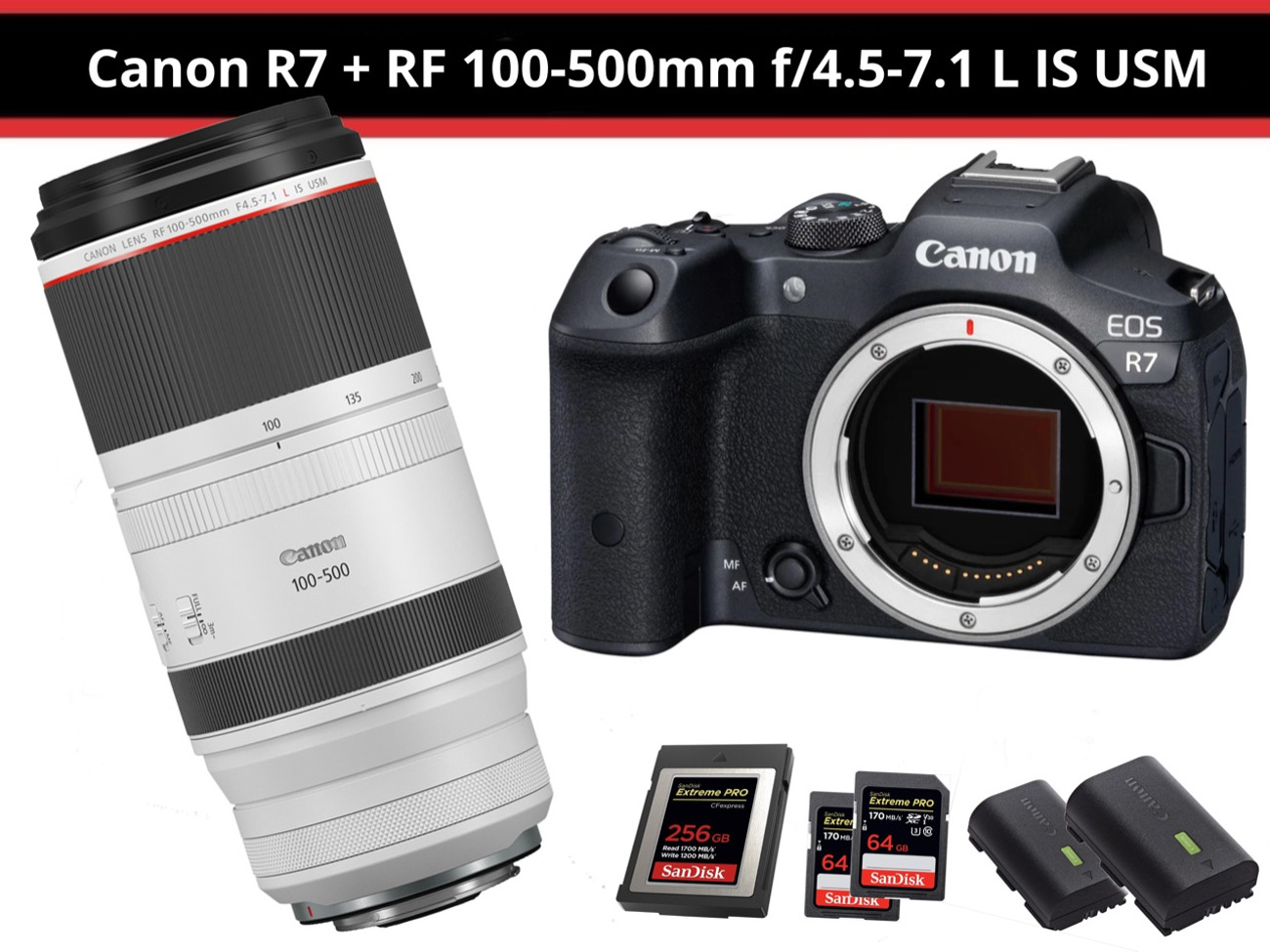 Canon r7 + rf 100-500mm f/4.5-7.1 l is usm