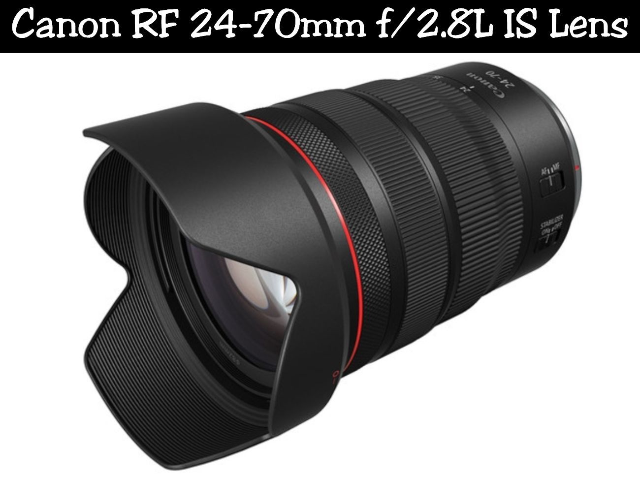Canon rf 24-70mm f/2.8l is lens | for eos r r3 r5 r6 r7 r10 c70 r5c