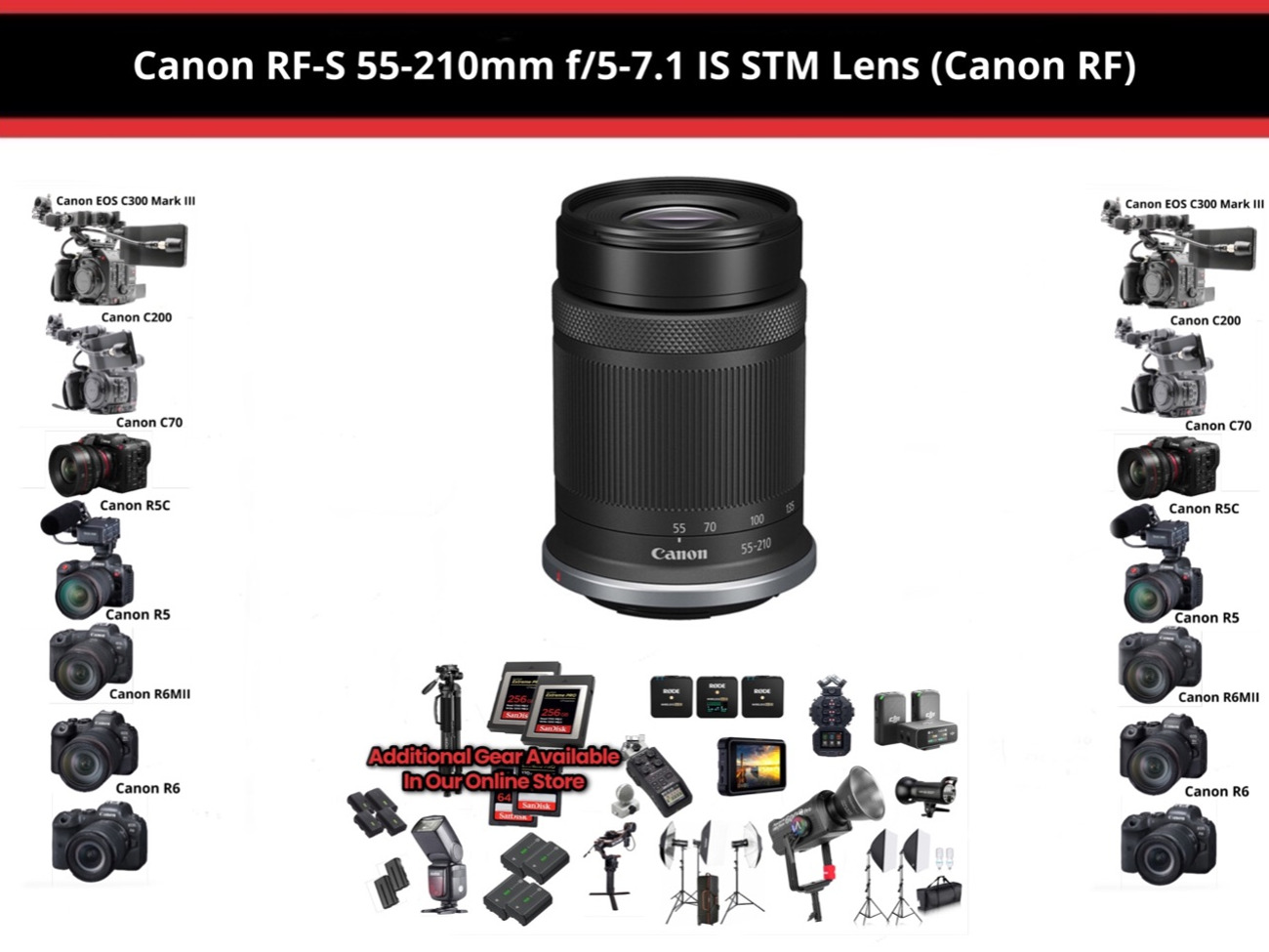Canon rf-s 55-210mm f5-7.1 is