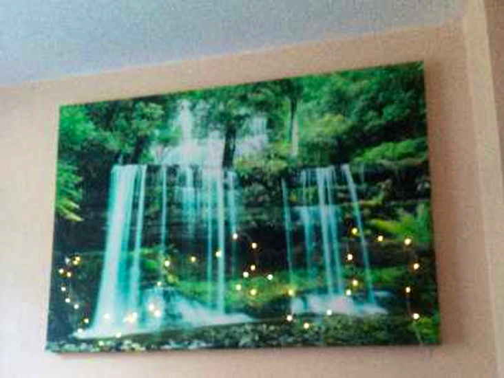 Canvas wall art green
