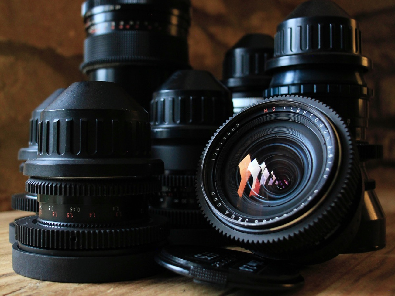 Carl zeiss jena mc pl mount 8x lens set 