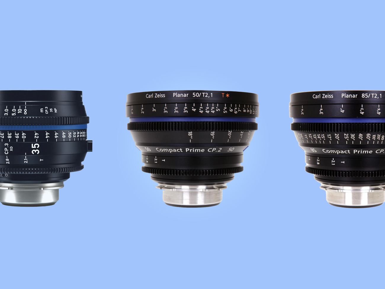 Carl zeiss lens set 35mm/50mm/85mm