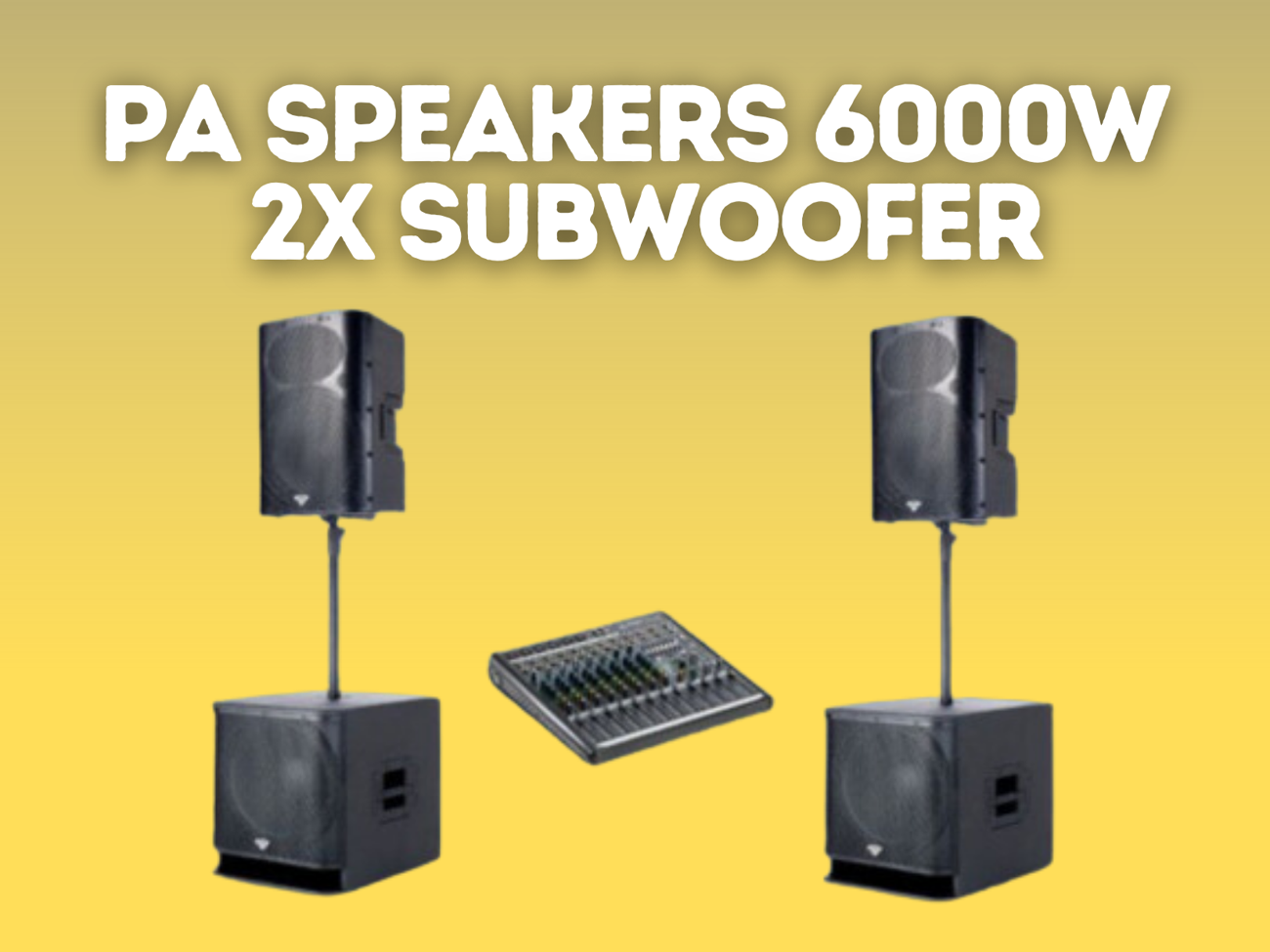 Cerwin vega speakers + cerwin vega subwoofer 6000w pa