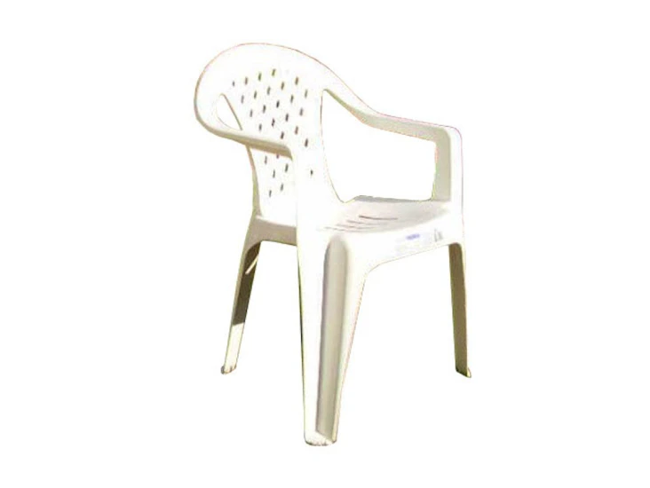 Chair garden stackable - white