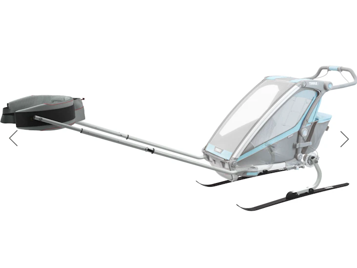 Chariot / thyle ski attachment with harnesst