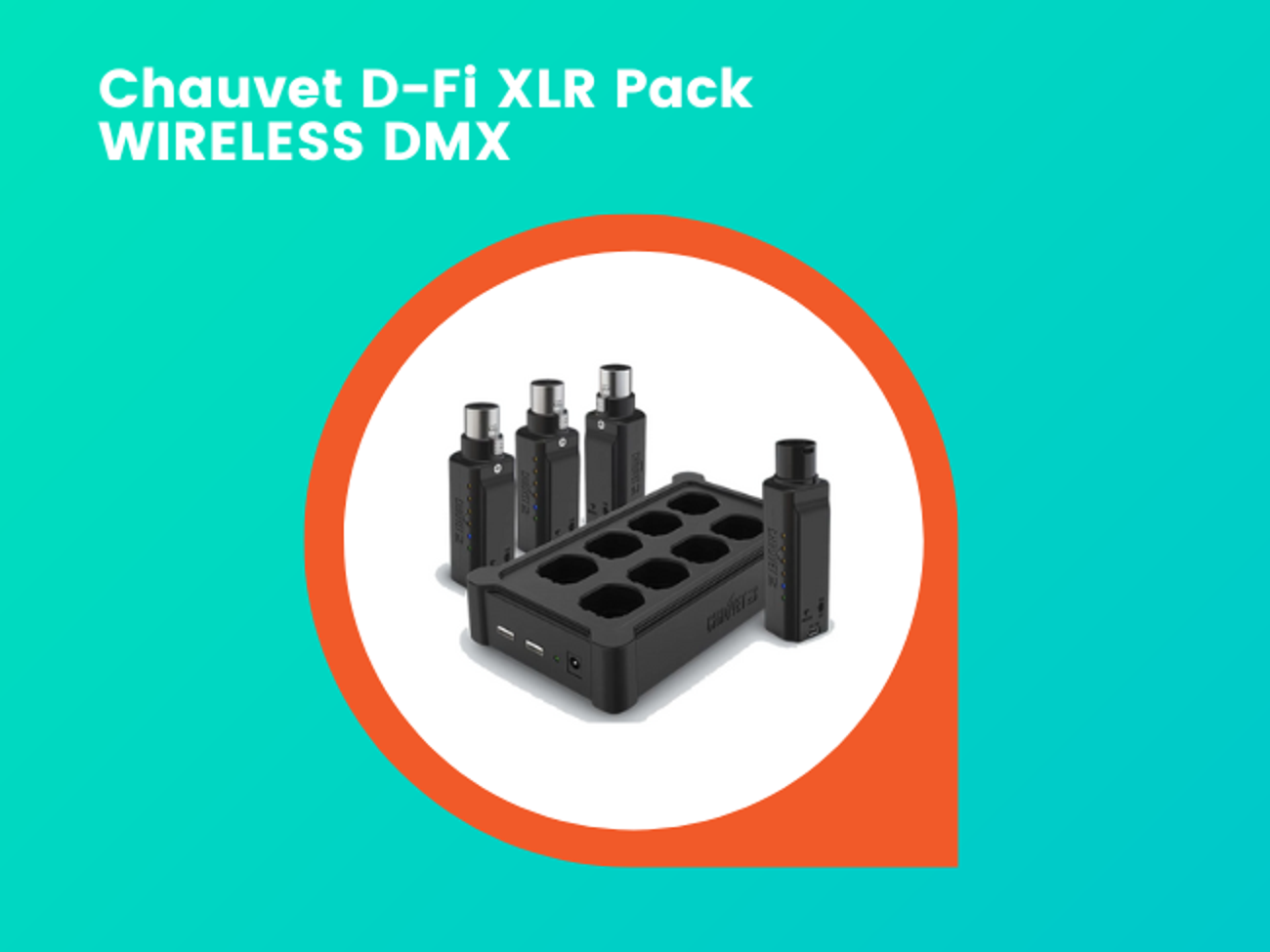 Chauvet d-fi xlr pack wireless dmx 