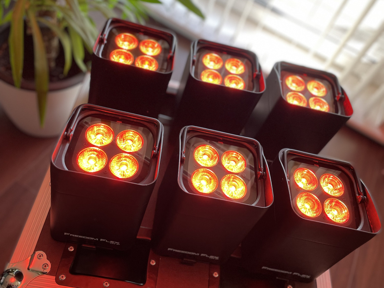 Chauvet dj freedom flex h4 ip lighting package 6 uplighters