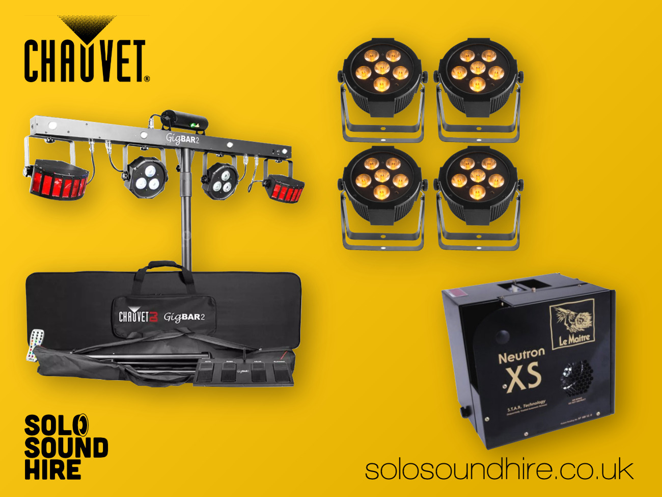 Chauvet dj lighting party pack