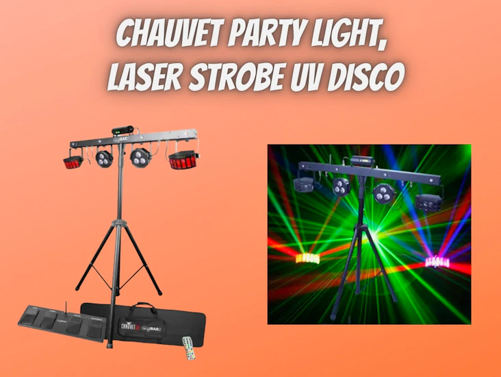 Chauvet gigbar2 party light, lighting, laser strobe uv disco